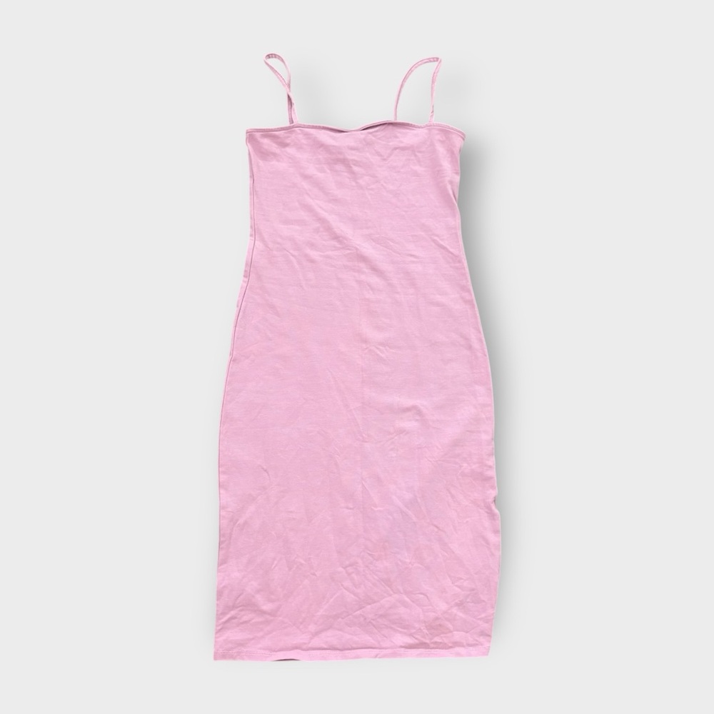 Forever 21 Pink Cami Bodycon Midi Dress